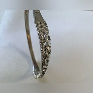 Givenchy Silver-Plated Crystal Bangle/Bracelet